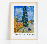 Vincent Van Gogh - Road with Cypress and Star 1890