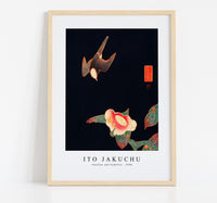 Ito Jakuchu - Swallow and Camellia (ca. 1900)