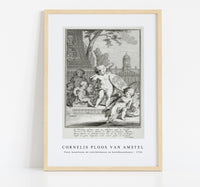 Cornelis ploos van amstel - Putti beoefenen de schilderkunst en beeldhouwkunst-1736-1779