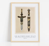 Sir Matthew Digby Wyatt - Dagger and sheath in the Damascene work by Zuloago of Madrid 1820-1877