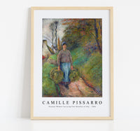 Camille Pissarro - Peasant Woman Carrying Two Bundles of Hay 1883