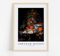 Abraham Mignon - Fruits and oysters