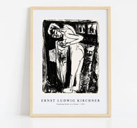 Ernst Ludwig Kirchner - Standing Nude in a Room 1921