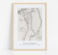 David Roberts - Map to the sketches in Egypt and Nubai-1796-1864