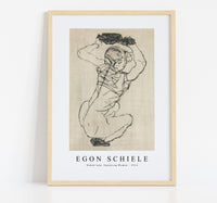 Egon Schiele - Naked lady. Squatting Woman 1914