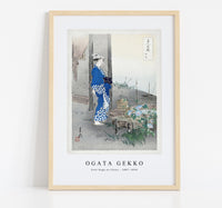 Ogata Gekko - Poet Kaga no Chiyo (1887–1896)