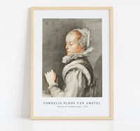 Cornelis ploos van amstel - Portrait of a young woman-1770