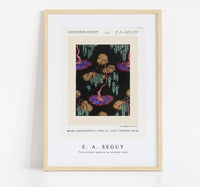 E.A.Seguy - Tree pochoir pattern in oriental style