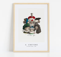 A. Cheyere - Les Chats Coiffés 1825