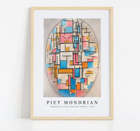 Piet Mondrian - Composition in Oval with Colour Planes 1 1914