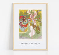 Georges De Feure - Vrouw krijgt visioen in een tuin (1897)