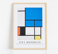 Piet Mondrian - Composition with Large Blue Plane, Red, Black, Yellow, and Gray 1921