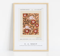 E.A.Seguy - Art Nouveau Flower pattern stencil print in oriental style