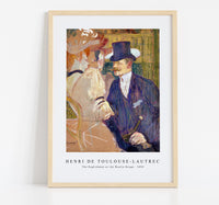 Henri De Toulouse–Lautrec - The Englishman (William Tom Warrener, 1861–1934) at the Moulin Rouge 1892