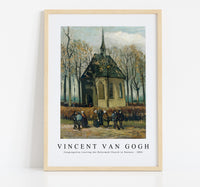Vincent Van Gogh - Congregation Leaving the Reformed Church in Nuenen 1884