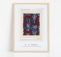 E.A.Seguy - Fern pochoir pattern in Art Deco oriental style