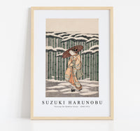 Suzuki Harunobu - Passing the Bamboo Grove 1868-1912