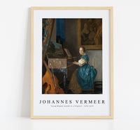 Johannes Vermeer - Young Woman Seated at a Virginal 1670-1672