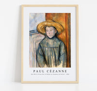 Paul Cezanne - Boy With a Straw Hat (L'Enfant au Chapeau de Paille) 1896