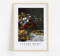 Claude Monet - Still Life with Flowers and Fruit 1869