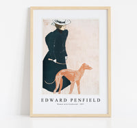 Edward Penfield - Woman with Greyhound 1897