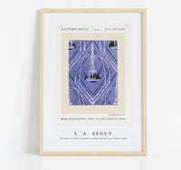 E.A.Seguy - Art Deco fountain pattern pochoir print in oriental style