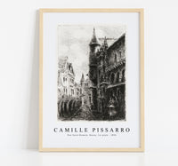 Camille Pissarro - Rue Saint-Romain, Rouen, 1st plate 1896