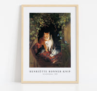 Henriëtte Ronner-knip - Cat with Kittens 1844