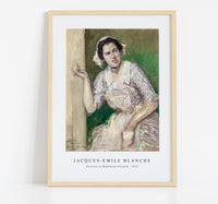 Jacques Emile Blanche - Emile Blanche's Portrait of Madeleine Pissard (1921)