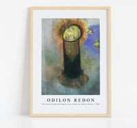 Odilon Redon - The Head of John the Baptist, on a Pillar by Odilon Redon 1890