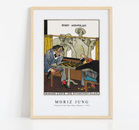 Moriz Jung - Viennese Café The Chess Players (Wiener Café Die Schachspieler) (1911)