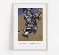 Sir Edward Burne Jones - The Perseus Series - Study of Perseus in Armour for The Finding of Medusa painting in high resolution by Sir Edward Burne–Jones