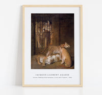 Jacques Laurent Agasse - Group of Whelps Bred between a Lion and a Tigress (1825)