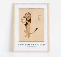 Edward Penfield - Lion and a book 1894