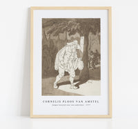 Cornelis ploos van amstel - Jongen leunend over een onderdeur-1777