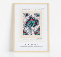 E.A.Seguy - Botanical pochoir pattern in Art Nouveau oriental style