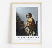 Johannes Vermeer - A young Woman seated at the Virginals 1670-1672