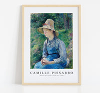 Camille Pissarro - Peasant Girl with a Straw Hat 1881