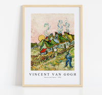 Vincent Van Gogh - Houses and Figure 1890