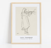 Jan Toorop - Girl playing the violin (1868–1928)