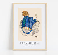 Egon Schiele - Seated Woman, Back View 1917
