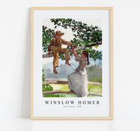 winslow homer - On the Fence-1878