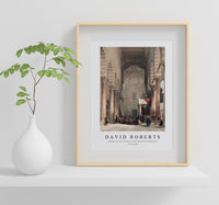 David Roberts - Interior of the mosque of the Metwalys (Metwalis)-1796-1864