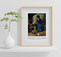 Vincent Van Gogh - Peasant Woman Cooking by a Fireplace 1885