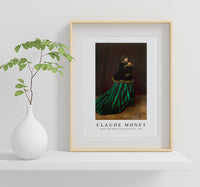 Claude Monet - Camille (The Woman in the Green Dress) 1866