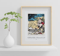 Adolphe Willette - A cause de l'été, l'Evénement parisien paraît 2 fois par semaine 1881