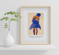 Egon Schiele - Standing Girl, Back View 1908