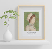 Jan Toorop - Portrait of Nurse Nelly (1894)