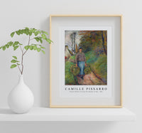 Camille Pissarro - Peasant Woman Carrying Two Bundles of Hay 1883