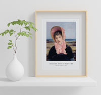 Jacques Emile Blanche - The Pink Capeline (1883)